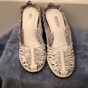 Michael Kors white sandals
